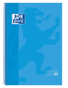 CUADERNO EUROPEANBOOK 1 TAPA EXTRADURA A4+ 80 HOJAS 5X5 COLOR TURQUESA OXFORD 400028276