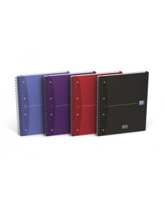 CUADERNO EUROPEANBOOK 4 TAPA EXTRADURA A4+ 120 HOJAS 5X5 COLORES SURTIDOS ESSENTIALS OXFORD 100104738