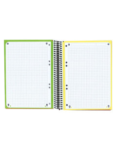CUADERNO EUROPEANBOOK 4 TAPA EXTRADURA A5+ 120 HOJAS 5X5 COLORES SURTIDOS 50% HOJAS GRATIS OXFORD 100430568 2
