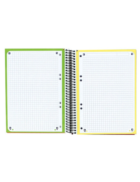 CUADERNO OXFORD EUROPEANBOOK 4 TAPA EXTRADURA A5+ 120 HOJAS 5X5 COLORES SURTIDOS 50% HOJAS GRATIS   100430568