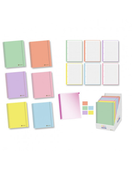 CUADERNO PASTEL SOFT A4