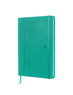 CUADERNO SIGNATURE A5 TAPA EXTRADURA 104H RAYADO DOTS 5X5 COLOR ICE MINT OXFORD 400154948