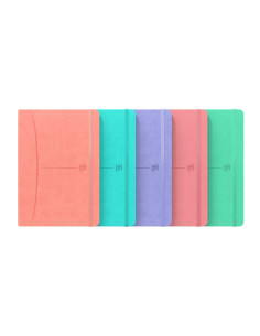 CUADERNO SIGNATURE A5 TAPA EXTRADURA 80H LISO COLORES SURTIDOS PASTEL OXFORD 400163616