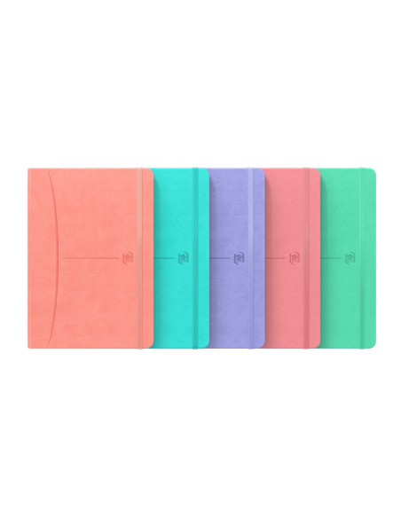 CUADERNO SIGNATURE A5 TAPA EXTRADURA 80H LISO COLORES SURTIDOS PASTEL OXFORD 400163616