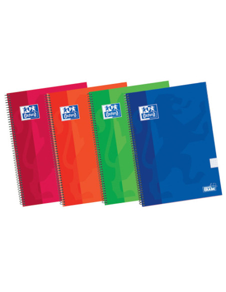 CUADERNO TAPA EXTRADURA 4º 80 HOJAS 4X4 COLORES SURTIDOS OXFORD 100430151