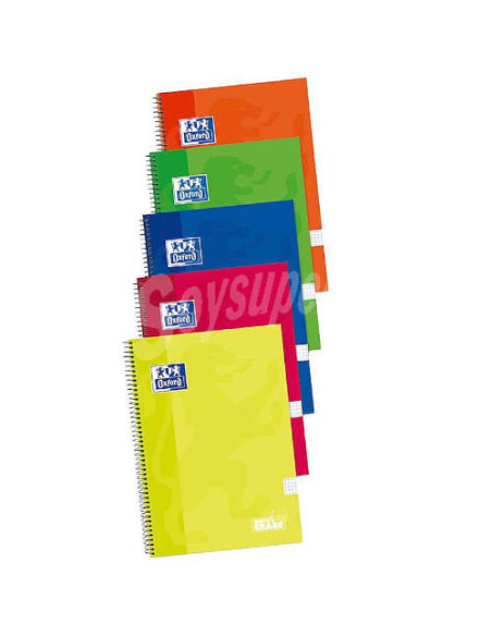 CUADERNO TAPA EXTRADURA FOLIO 80 HOJAS 4X4 COLORES SURTIDOS OXFORD 400122760