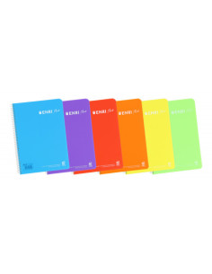 CUADERNO POLIPROPILENO ESPIRAL FOLIO 80 HOJAS 90G 4X4 CON MARGEN SURTIDO ENRI 400133583