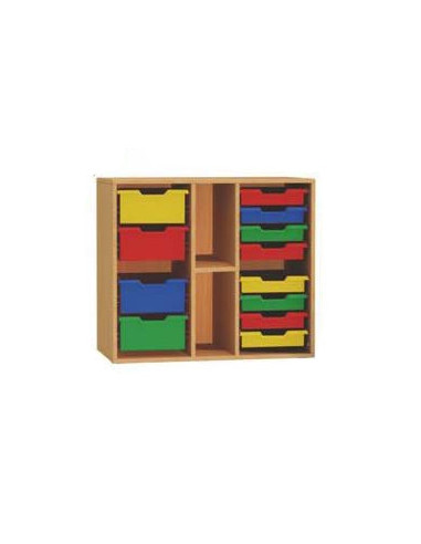 CUBETA ALMACENAJE GRANDE CON TAPA - AMARILLO...