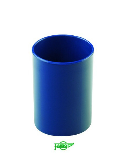 CUBILETE DE SOBREMESA DE PLASTICO 78 MM. DIAMETRO X 100 MM. ALTO OPACO AZUL FAIBO 205-07