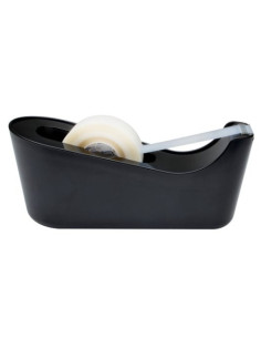 DISPENSADOR PORTARROLLOS C18 DE SOBREMESA COLOR NEGRO CON ROLLO CINTA INVISIBLE 19MM X 33M MAGIC C18-B SCOTH 7100180453 2