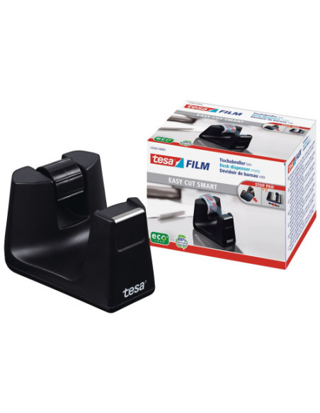 DISPENSADOR SOBREMESA EASY CUT SMART PARA ROOLLOS DE 33M. NEGRO TESA 53902-00000-01