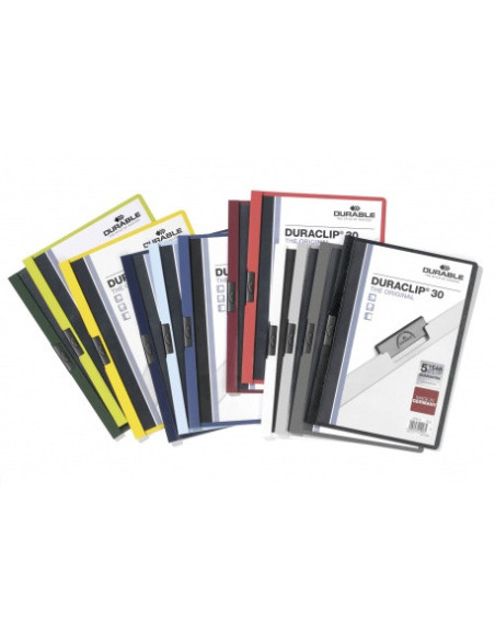 DOSSIER CON CLIP 30 H A4 VERDE DURABLE 2200-32