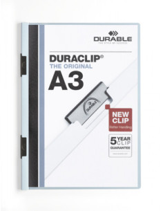DOSSIER CON CLIP 60 H A3 AZUL DURABLE 2218-06