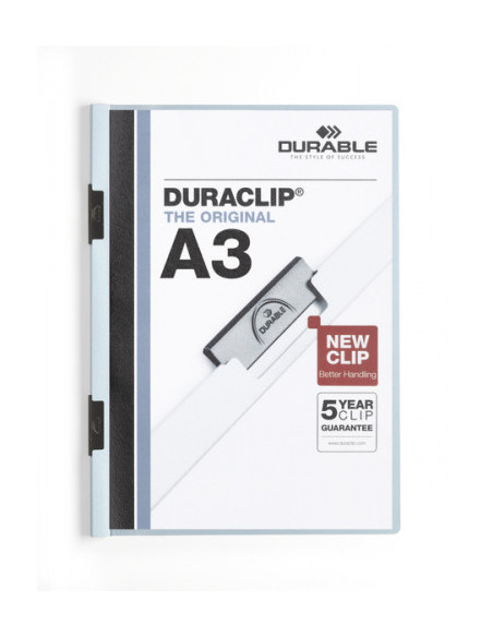 DOSSIER CON CLIP 60 H A3 AZUL DURABLE 2218-06