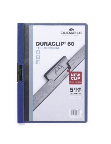 DOSSIER CON CLIP 60 H A4 AZUL OSCURO DURABLE 2209-07