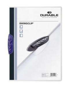 DOSSIER CON CLIP SWINGCLIP 30 H A4 AZUL DURABLE 2260-07