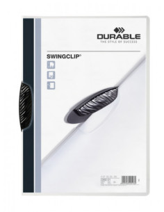 DOSSIER CON CLIP SWINGCLIP 30 H A4 NEGRO DURABLE 2260-01
