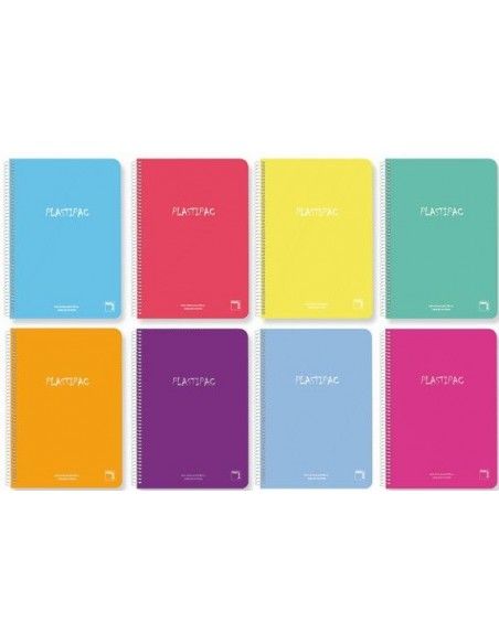 CUADERNOS FOLIO TAPA PLASTICO PAUTA 2,5MM