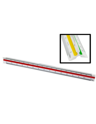 ESCALIMETRO PLASTICO 30 CM BISMARK 303641
