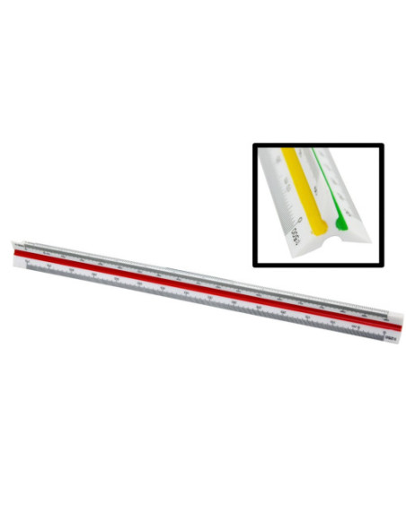 ESCALIMETRO PLASTICO 30 CM BISMARK 303641