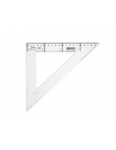 ESCUADRA TRANSPARENTE EN PLASTICO INYECTADO GRADUADO Y BISELADO 30 CM. FAIBO 41230