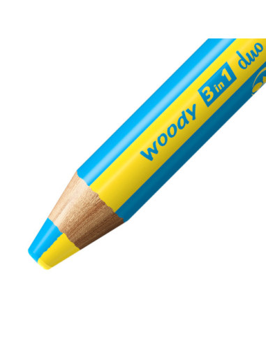 ESTUCHE 10 LÁPICES + SACAPUNTAS WOODY 3 COLRES...