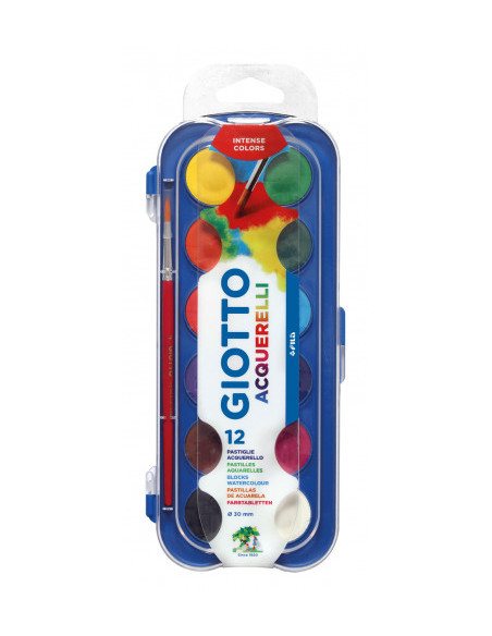 ESTUCHE 12 ACUARELAS 30MM GIOTTO F351200