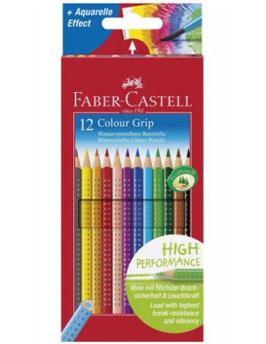 ESTUCHE 12 LAPICES COLOR GRIP FABER CASTELL 112412