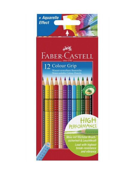 ESTUCHE 12 LAPICES COLOR GRIP FABER CASTELL 112412