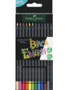 ESTUCHE 12 LÁPICES DE COLORES BLACK EDITION. FABER CASTELL 116412