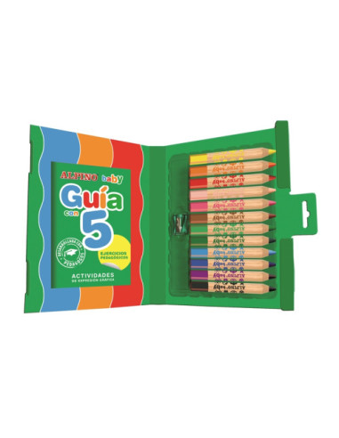 ESTUCHE 12 LÁPICES DE COLORES PARA BEBÉS ALPINO...