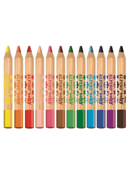 ESTUCHE 12 LÁPICES DE COLORES PARA BEBÉS ALPINO AL000177