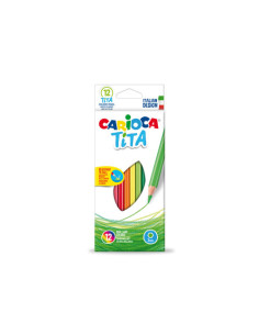 ESTUCHE 12 LÁPICES DE COLORES TITA HEXAGONAL CARIOCA 42793
