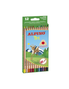 ESTUCHE 12 LÁPICES TRIANGULARES TRI ALPINO AL000128