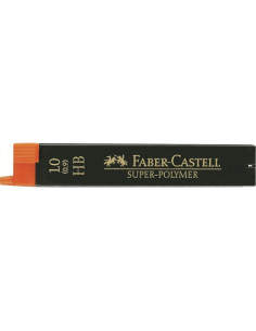 ESTUCHE 12 MINAS 0.9MM SUPER POLIMERAS HB FABER CASTELL 120900