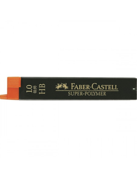 ESTUCHE 12 MINAS 0.9MM SUPER POLIMERAS HB FABER CASTELL 120900