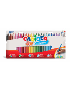 ESTUCHE 36 ROTULADORES JOY BOLSA CARTÓN CARIOCA 40556