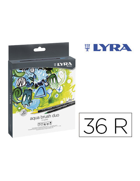 ESTUCHE 36 UDS LYRA AQUA BRUSH DUO  LYRA L6521360