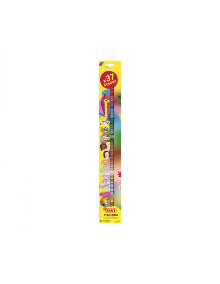 ESTUCHE 37 BARRAS DE PLASTILINA 15G COLORES SURTIDOS JOVI 90/37