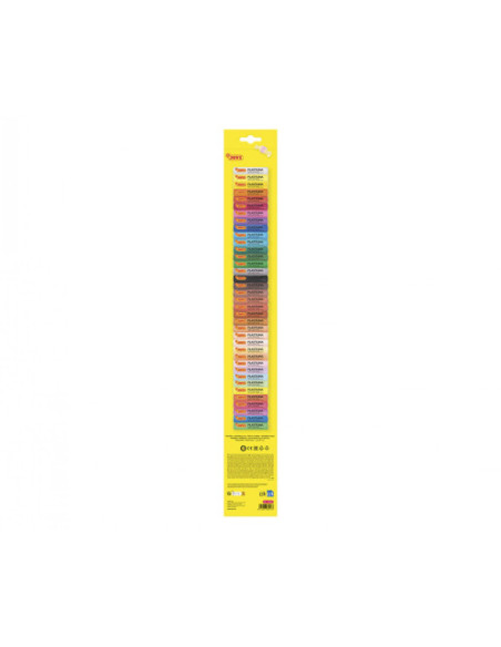 ESTUCHE 37 BARRAS DE PLASTILINA 15G COLORES SURTIDOS JOVI 90/37