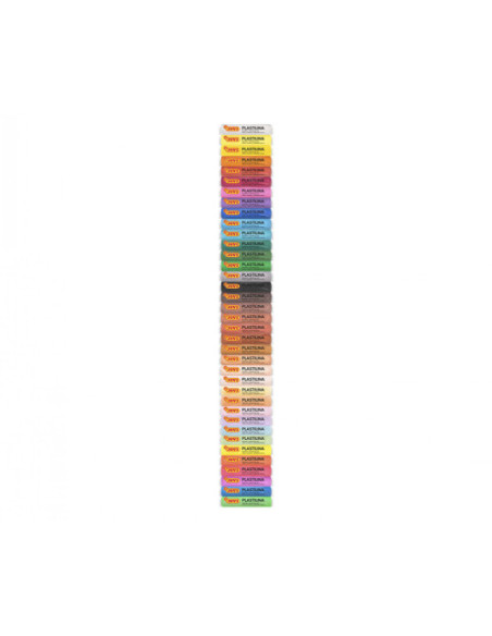ESTUCHE 37 BARRAS DE PLASTILINA 15G COLORES SURTIDOS JOVI 90/37