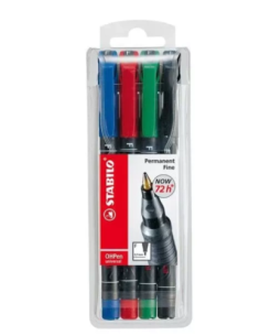 ESTUCHE 4 MARCADORES PERMANENTE P.SUPERFINA SURTIDO OHPEN UNIVERSAL 0 2