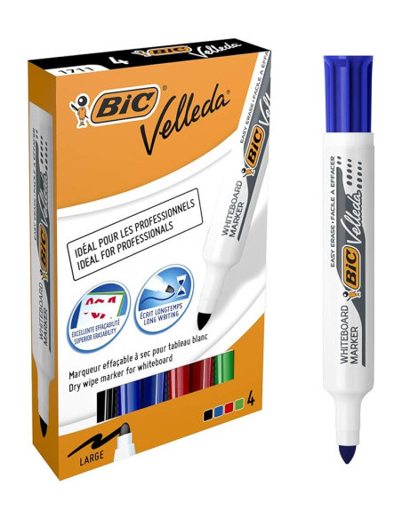 ESTUCHE 4 ROTULADORES PIZARRA P.REDONDA 4 UDS BISMARK 332617