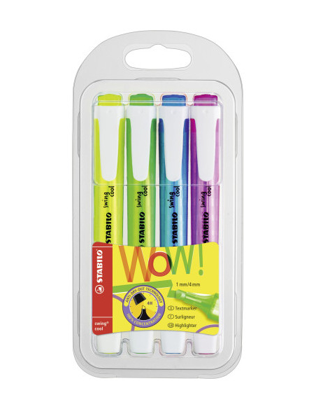 ESTUCHE 4 UDS STABILO SWING COOL-STABILO 275/4