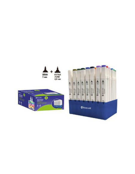 ESTUCHE 48 ROTULADORES DOBLE PUNTA 48 UND BISMARK 331980