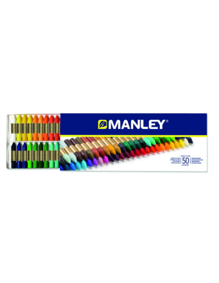 ESTUCHE 50 CERAS MANLEY MNC00088