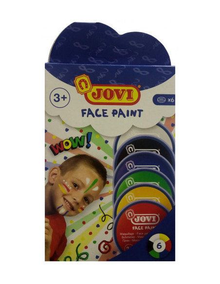 ESTUCHE 6 BOTES FACE PAINT 8 ML COLORES SURTIDOS JOVI 171