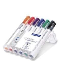 ESTUCHE 6 PZAS LUMOCOLOR WHITEBOARD MARKER 351