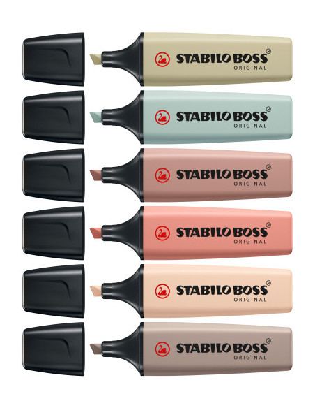 ESTUCHE 6 UDS MARCADORES STABILO BOSS ORIGINAL NATURECOLORS (137