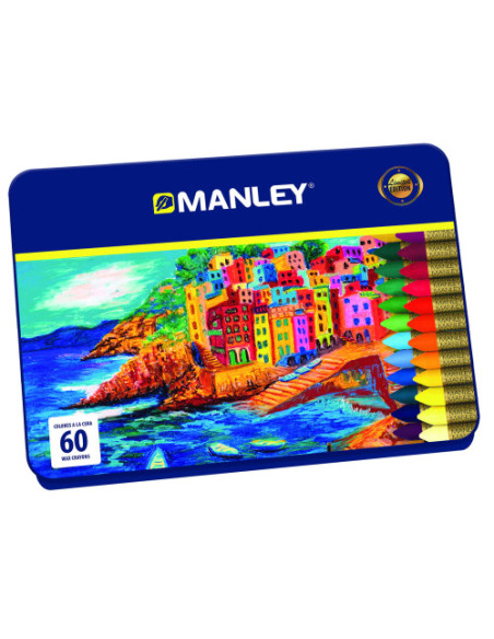 ESTUCHE 60 CERAS MANLEY MNC00060